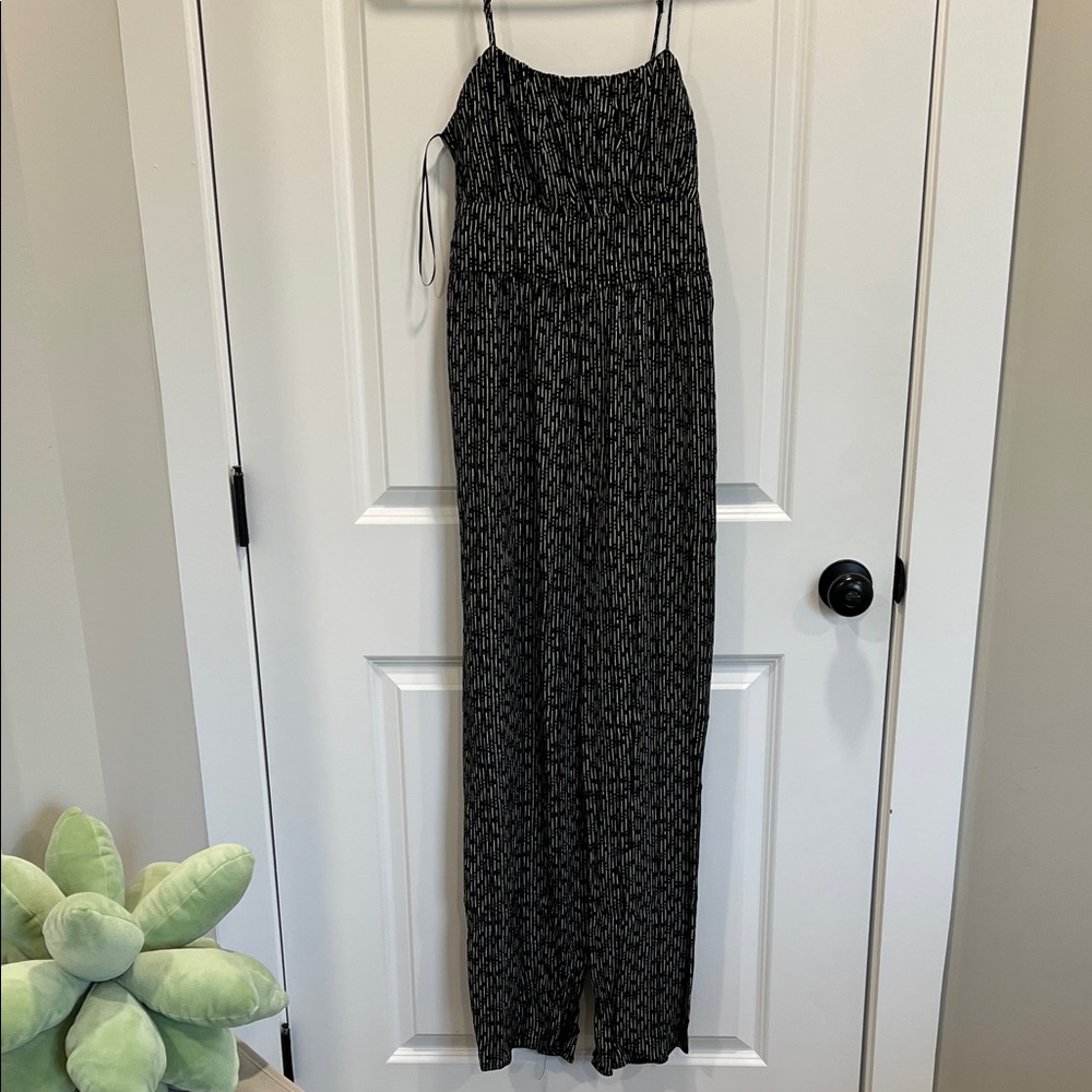 Black and White striped Pantsuit
